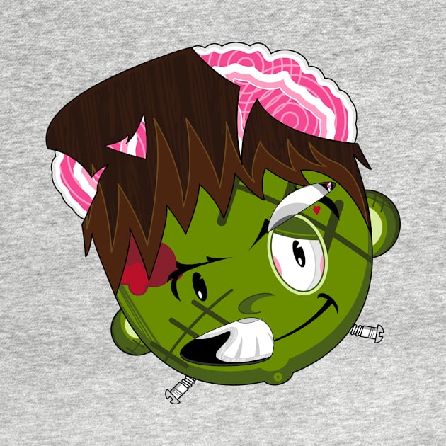 Cartoon Cute Mini Frankensteins Monster by markmurphycreative